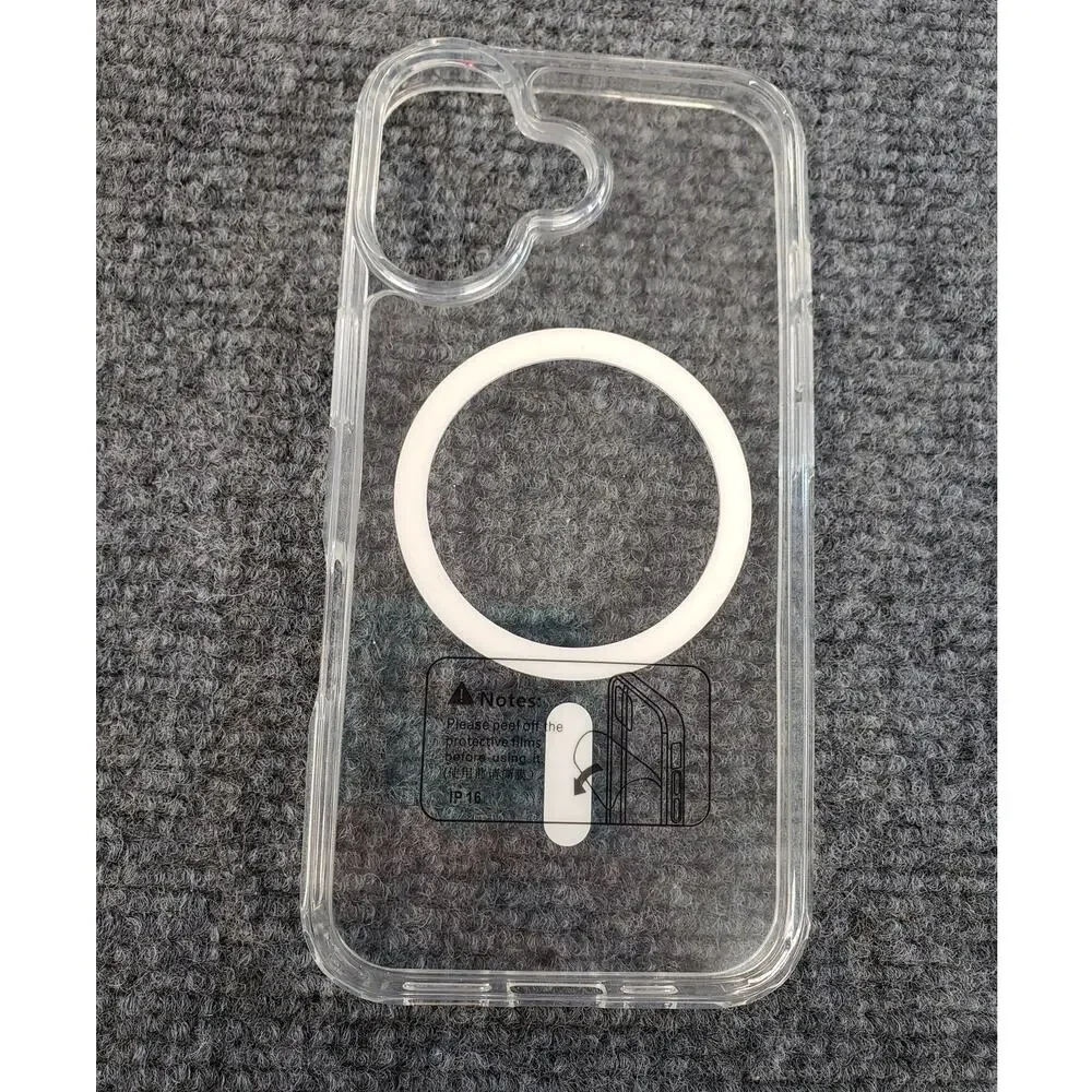 FNTCASE Magnetic Clear Case for Apple iPhone 16 - MagSafe Shockproof Cover